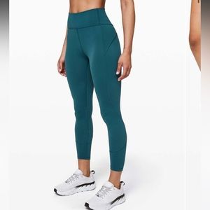 Lululemon in movements 25” leggings Bermuda teal 4